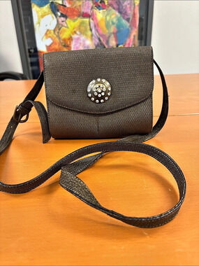 Albert Nipon Brown Crossbody Bag